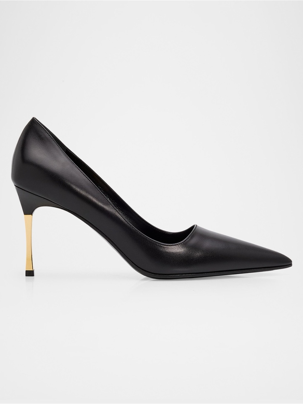 Gucci 85mm Trinity Leather Pointed-Toe Pumps